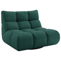 SESSEL Feincord Grün  - Schwarz/Grün, Design, Kunststoff/Textil (112/85/108cm) - Pure Home Lifestyle