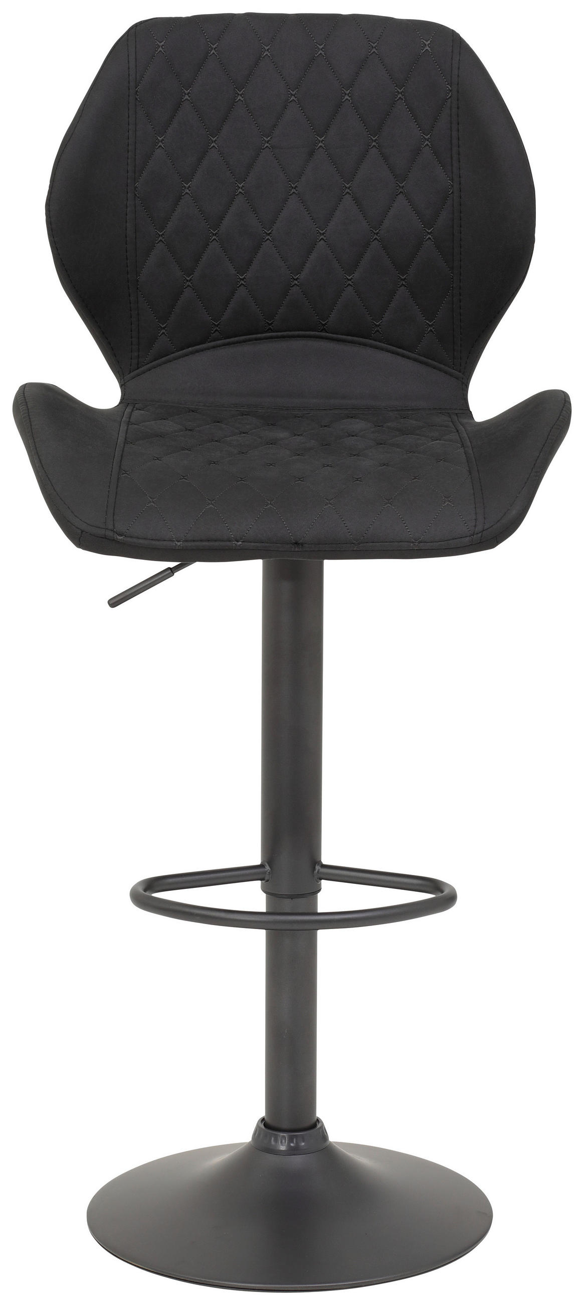 BARHOCKER in Textil Anthrazit  - Anthrazit/Grau, Design, Textil/Metall (42/117/51cm) - Carryhome