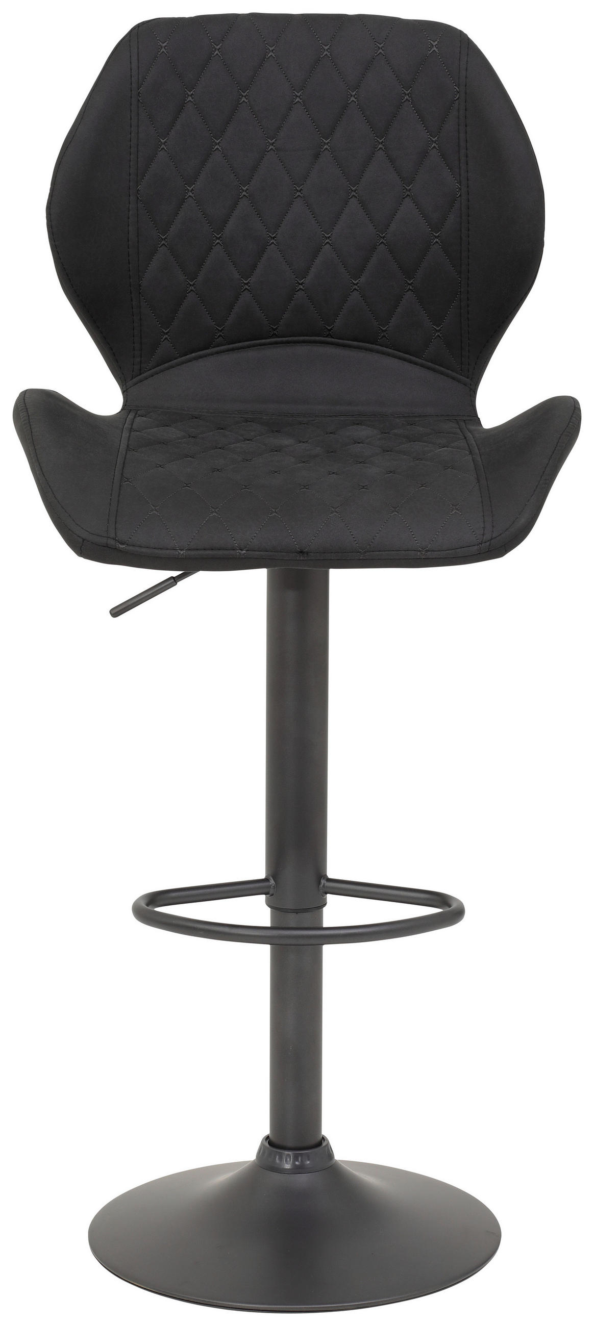 BAROVÁ ŽIDLE, antracitová - šedá/antracitová, Design, kov/textil (42/117/51cm) - Carryhome