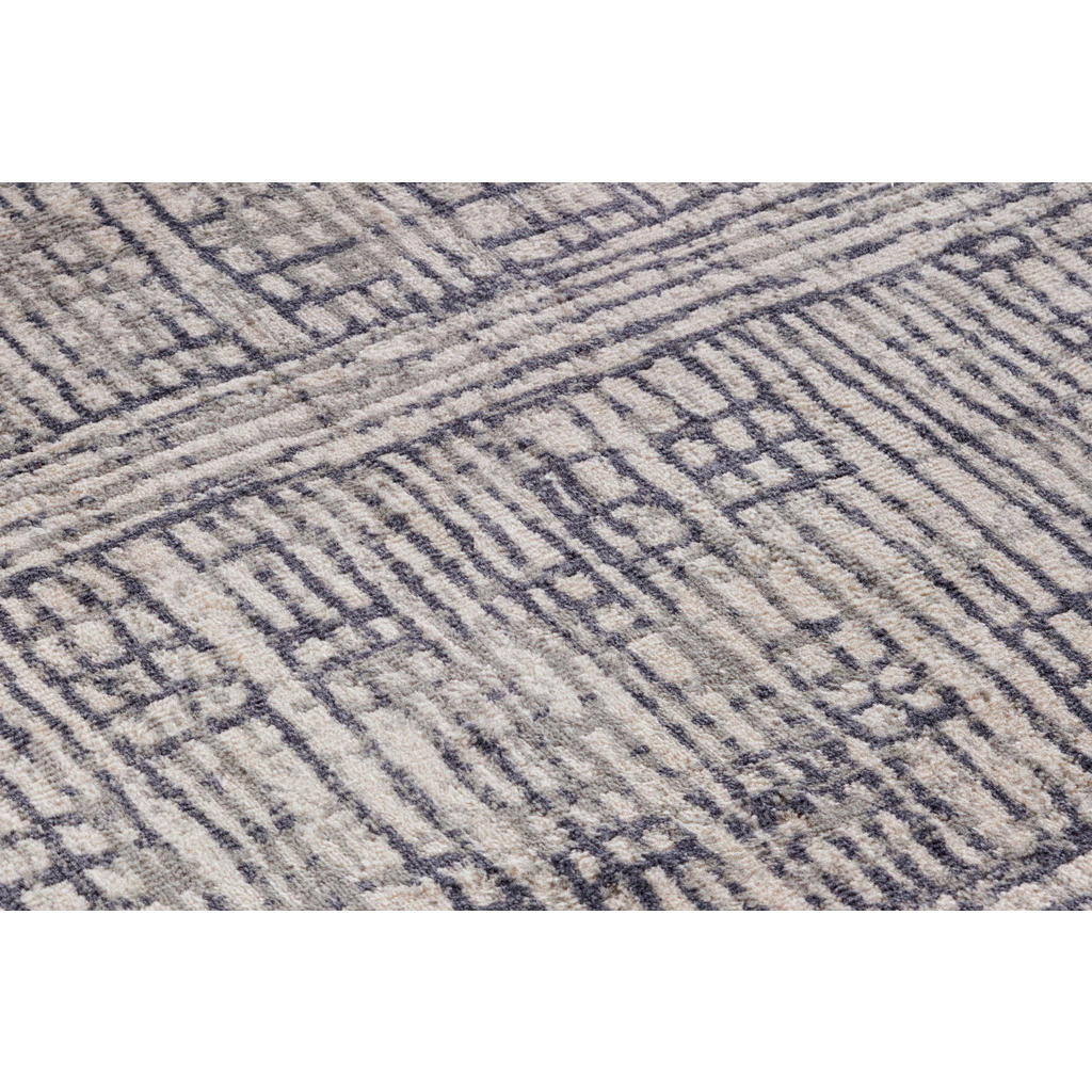 Thumbnail - Hanse Home Flachwebeteppich Terrain, Grau, Creme, Kunststoff, Abstraktes, rechteckig, 160x235 cm, Oeko-Tex® Standard 100...