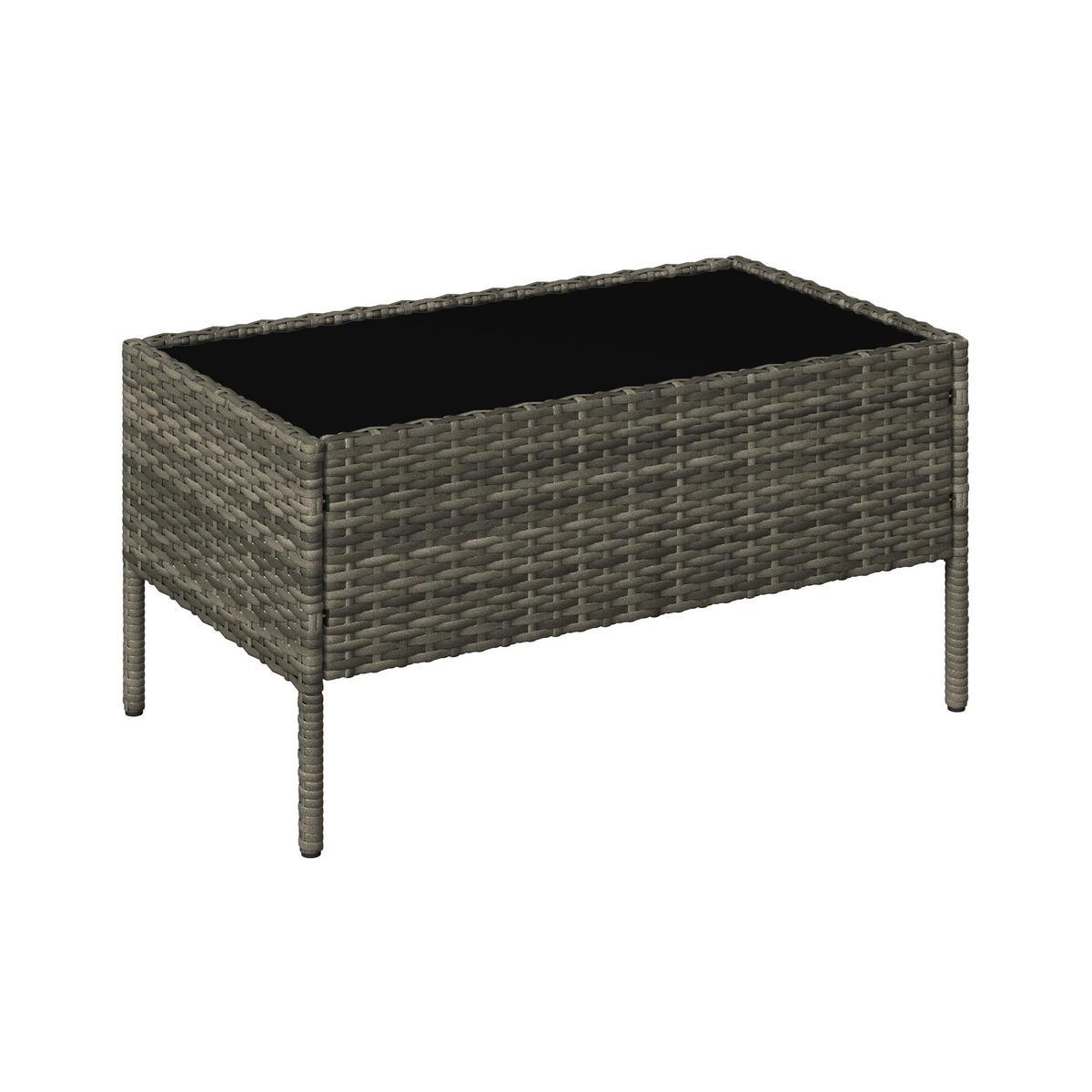 VRTNI SET       krem barve, siva, črna    - siva/črna, Basics, umetna masa/steklo - Ambia Garden