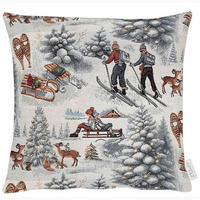 KISSENHÜLLE 40/40 cm  - Hellgrau/Braun, Design, Textil (40/40cm) - Apelt