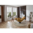 RELAXSESSEL in Leder Cognac  - Edelstahlfarben/Cognac, Design, Leder/Metall (78/112/85cm) - Cantus