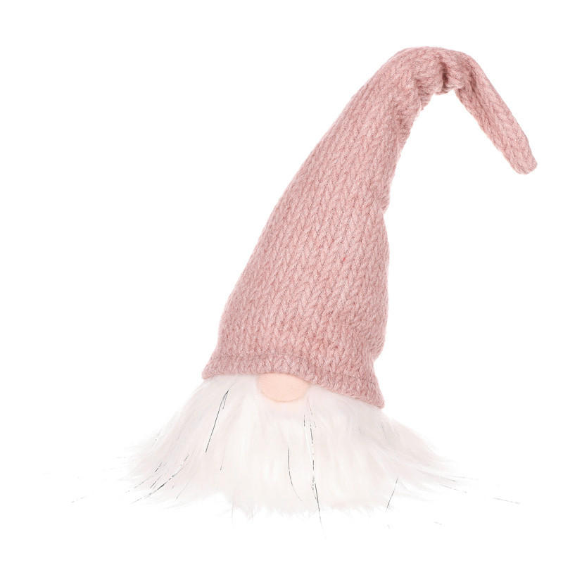 DEKORAČNÁ VÍLA - pink, Basics, textil (11/11/34cm)