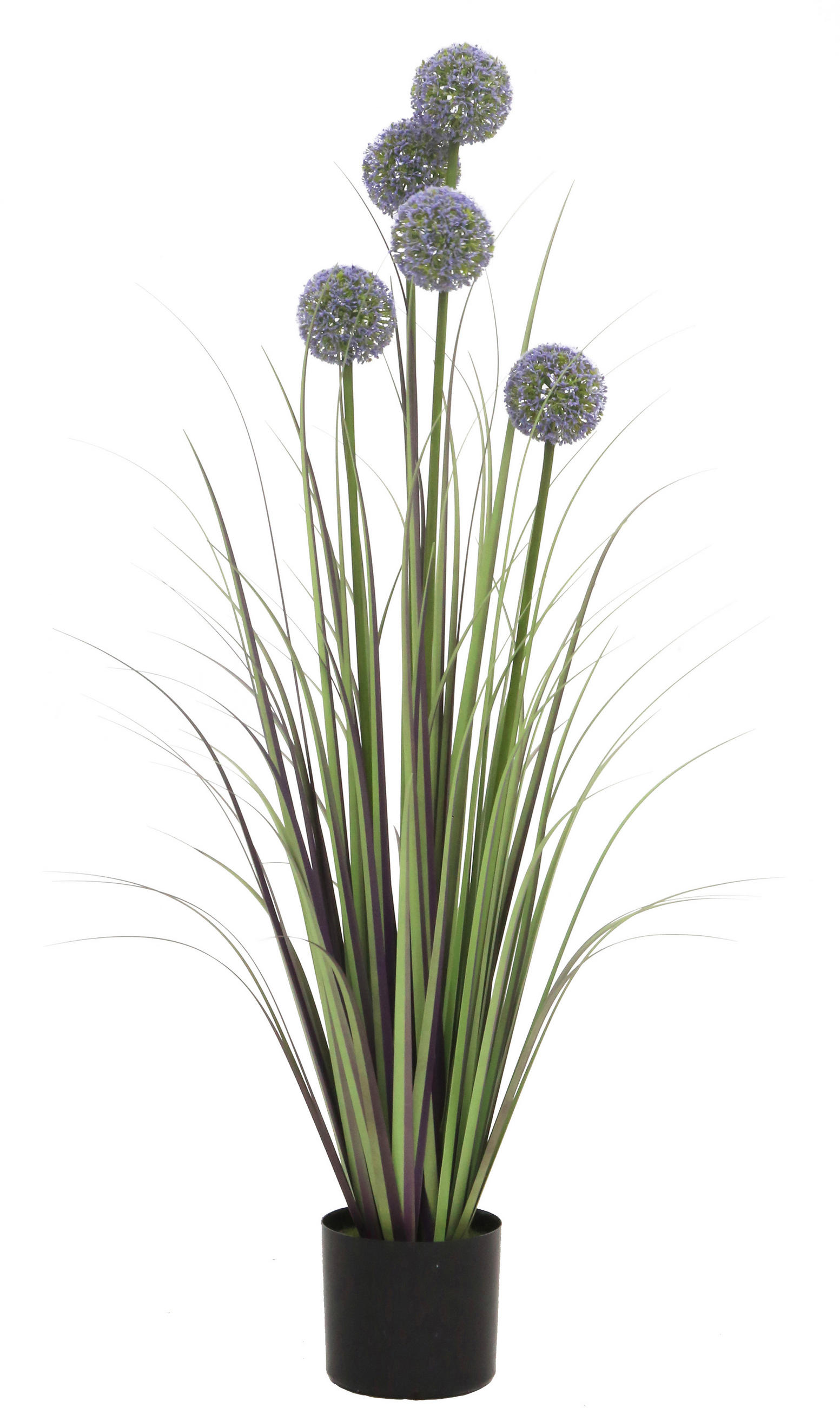 DEKORAČNÁ TRÁVA 110 cm - lila/svetlozelená, Basics, kov/plast (110cm) - Ambia Home