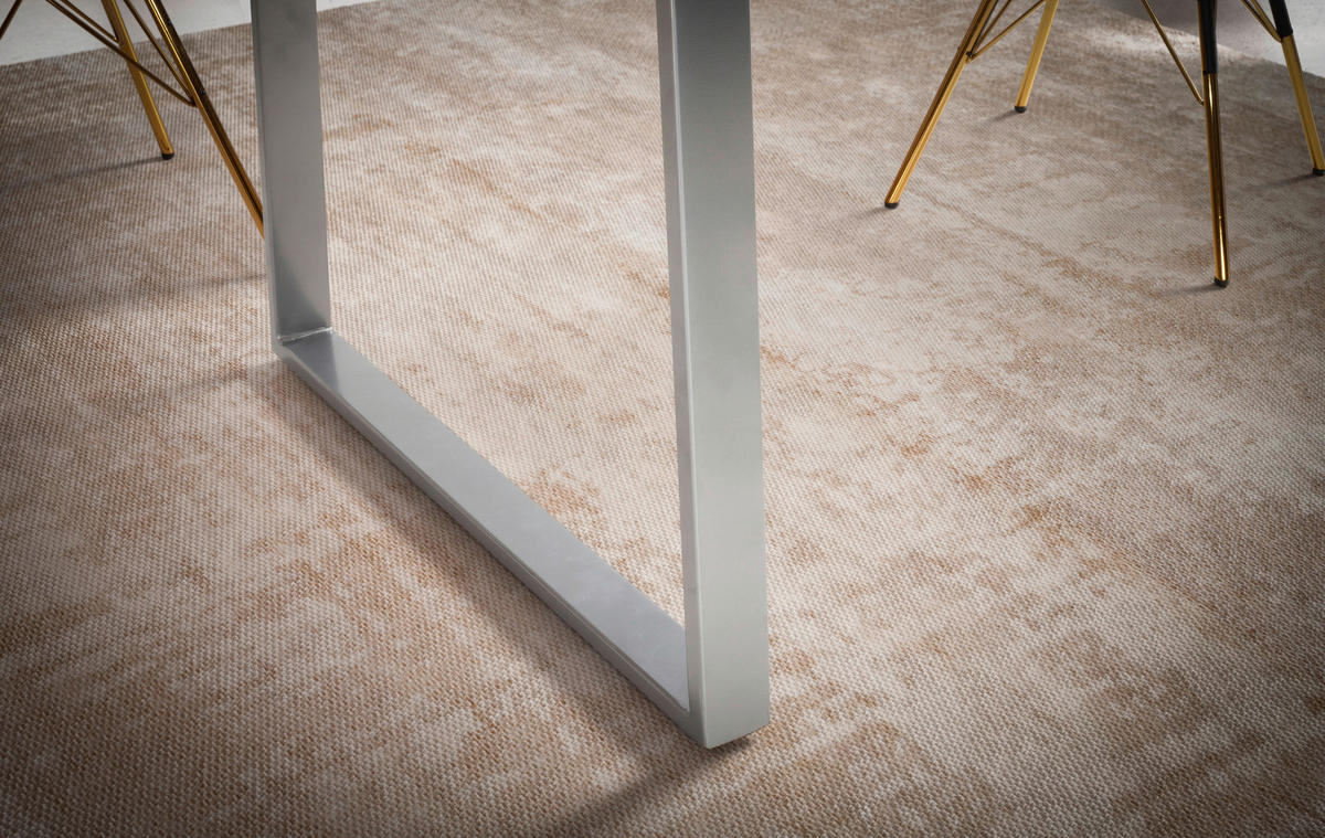ESSTISCH in Holz 120/60/76 cm  - Chromfarben/Akaziefarben, Modern, Holz/Metall (120/60/76cm) - MID.YOU