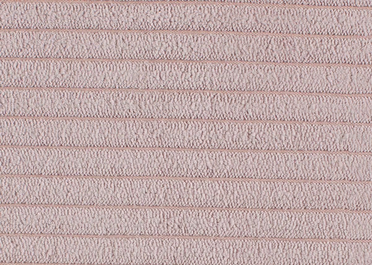 ECKSOFA in Cord Rosa  - Schwarz/Rosa, Design, Textil (223/290cm) - Pure Home Lifestyle