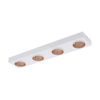 LED-DECKENLEUCHTE Ronzano 75/15/5,5 cm   - Roségold/Weiß, KONVENTIONELL, Metall (75/15/5,5cm) - Eglo