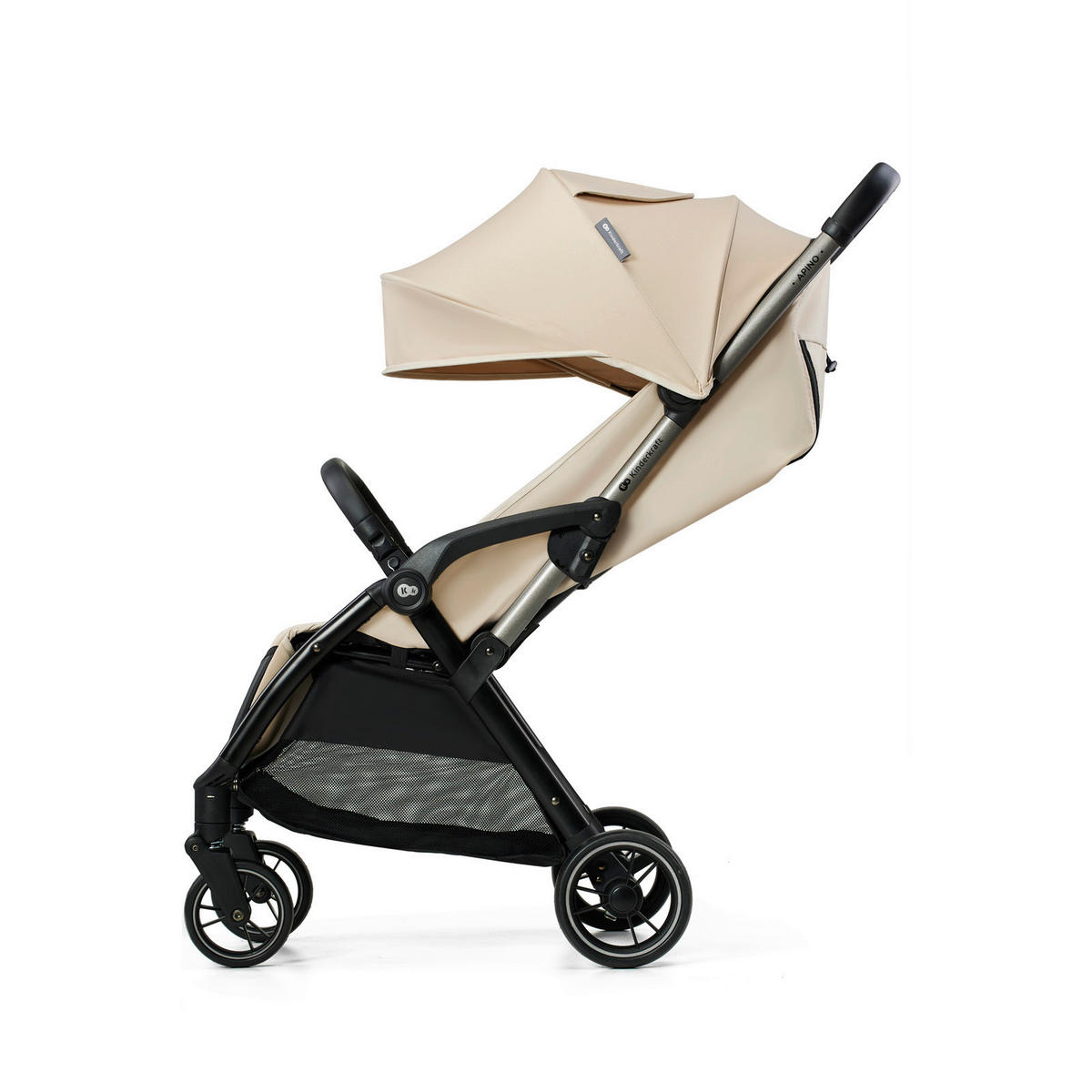 BUGGY Apino  - Beige/Schwarz, Basics (47/99/93cm) - kinderkraft
