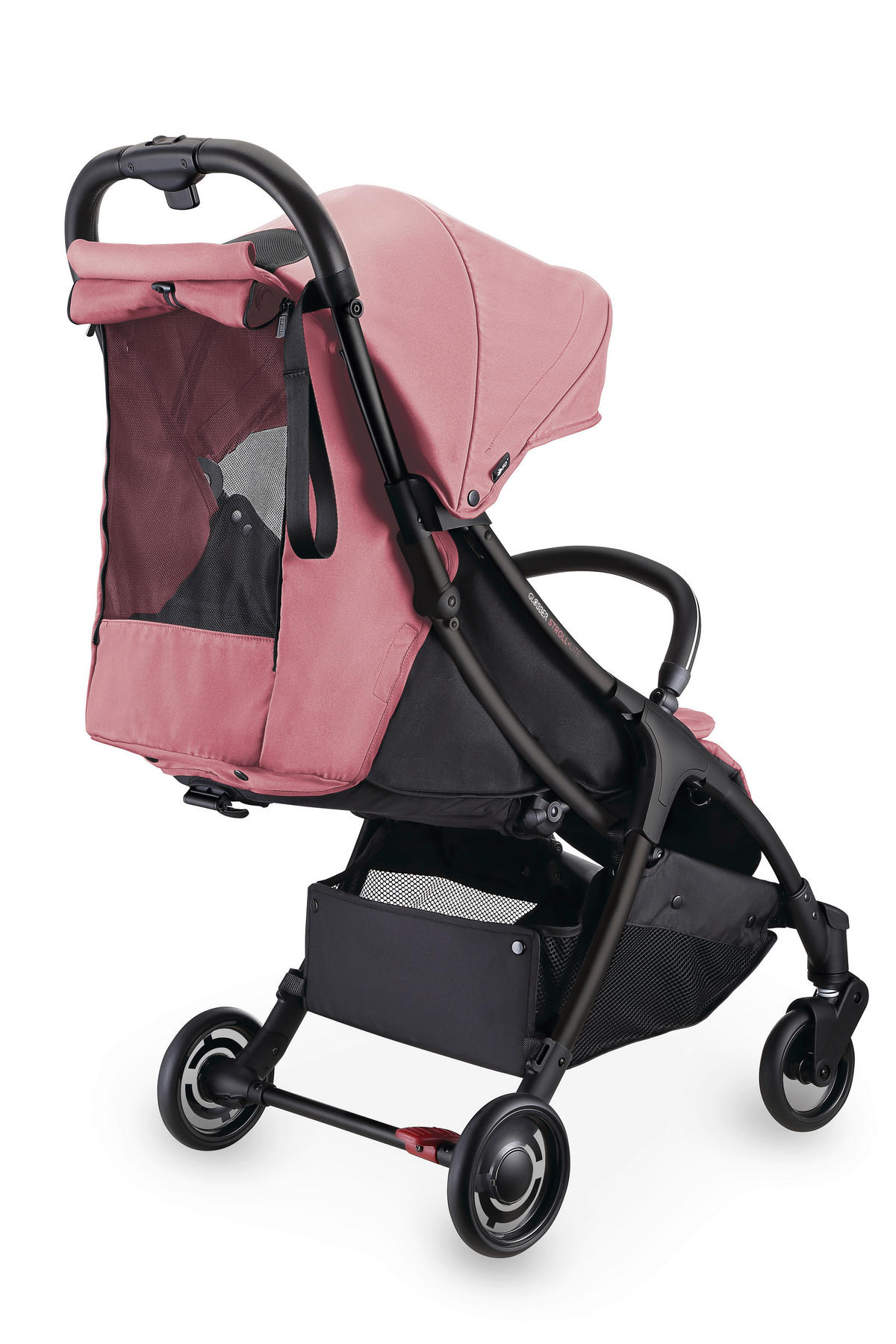 BUGGY STROLL LITE  - Schwarz/Rosa, Basics, Textil/Metall (70/46/103cm) - GLOBBER