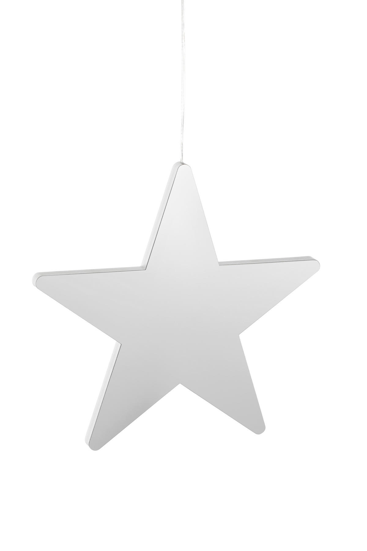 DEKOR CSILLAG - áttetsző, Lifestyle, műanyag (26/25/1,2cm) - X-Mas