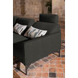 ECKSOFA in Flachgewebe Anthrazit  - Anthrazit, Design, Textil/Metall (230/254cm) - Ambiente