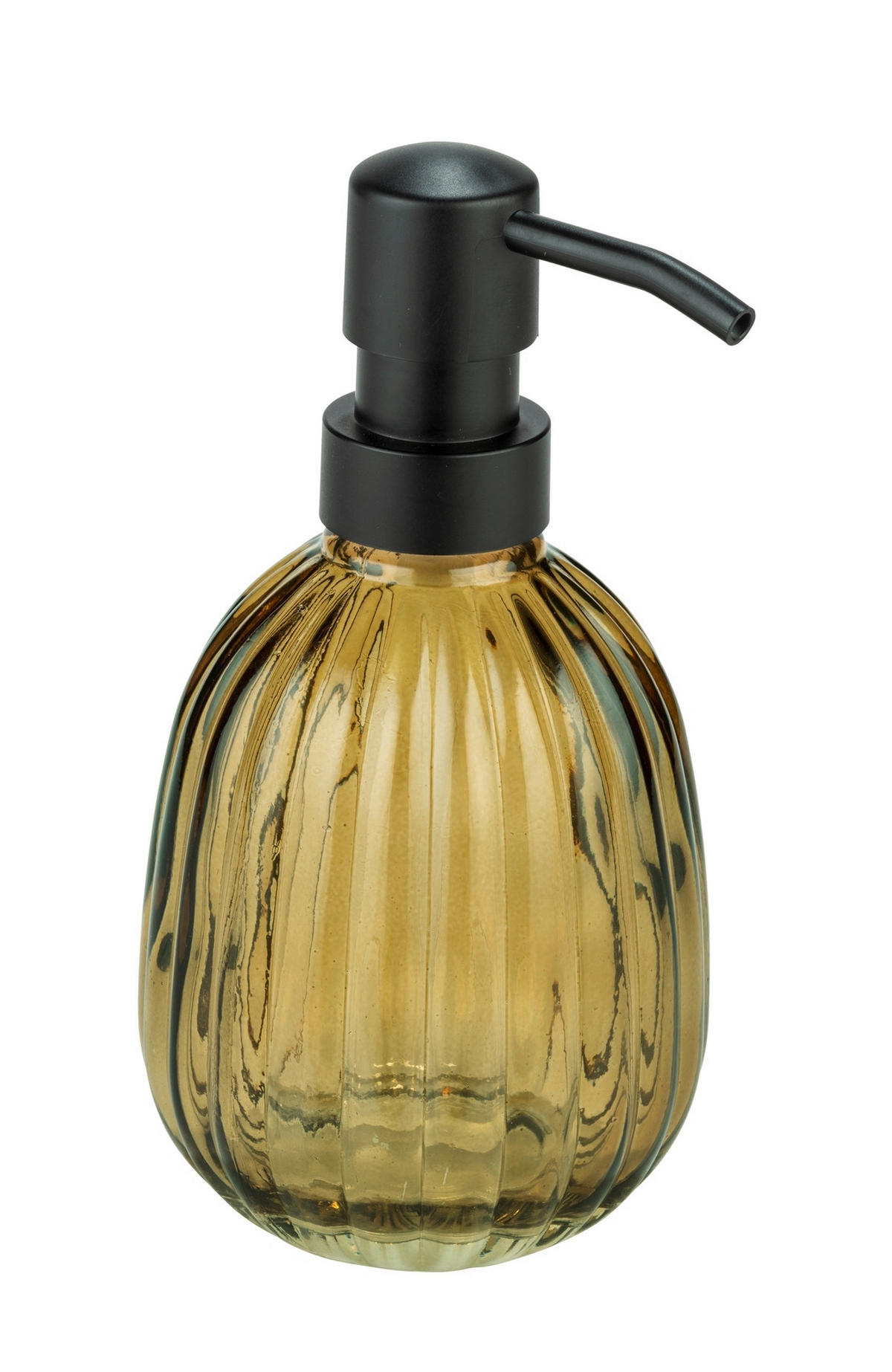 SEIFENSPENDER Kunststoff, Glas  - Schwarz/Braun, Basics, Glas/Kunststoff (8/16,5/8cm) - Wenko