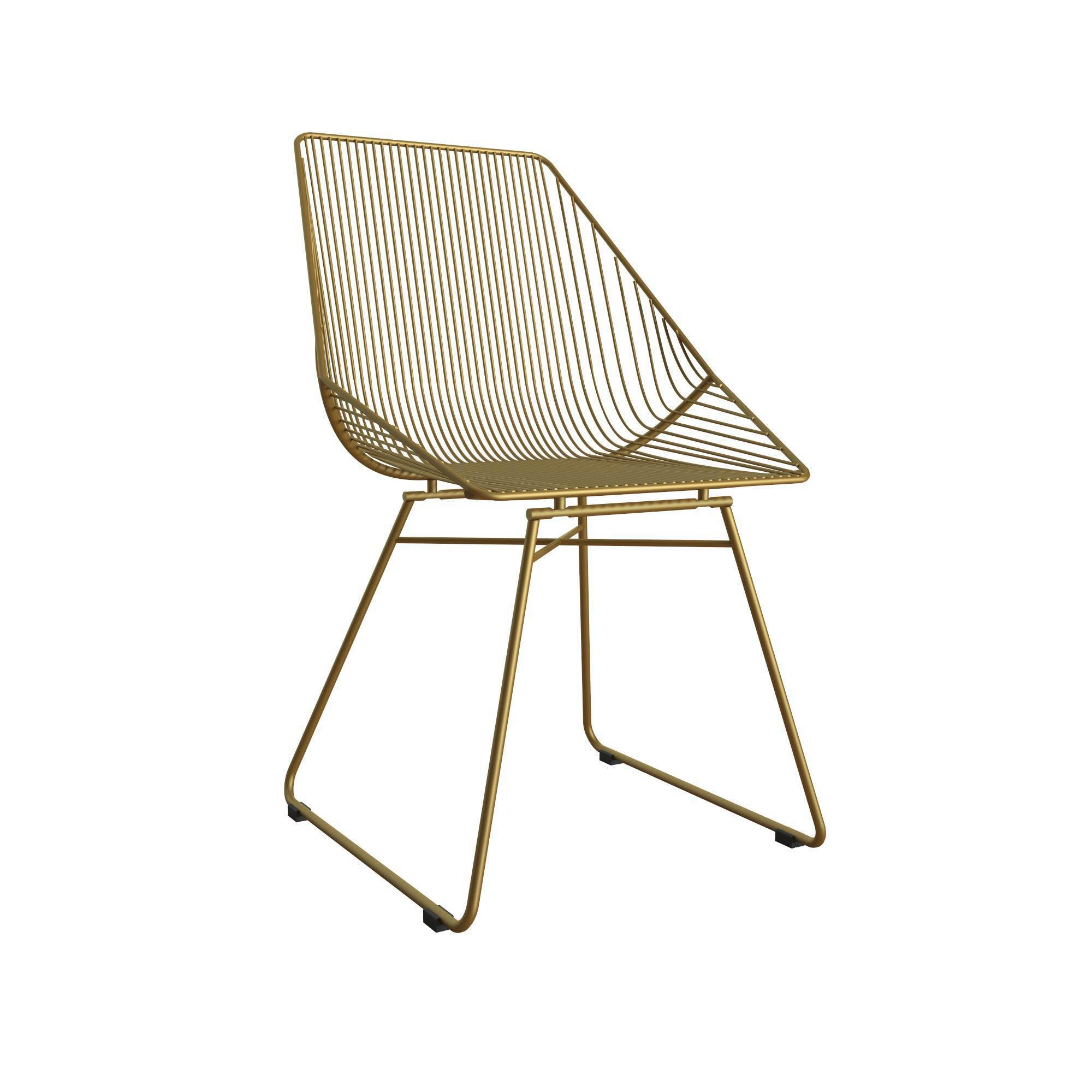 STUHL - Goldfarben, Design, Metall (59/83/54cm) - MID.YOU
