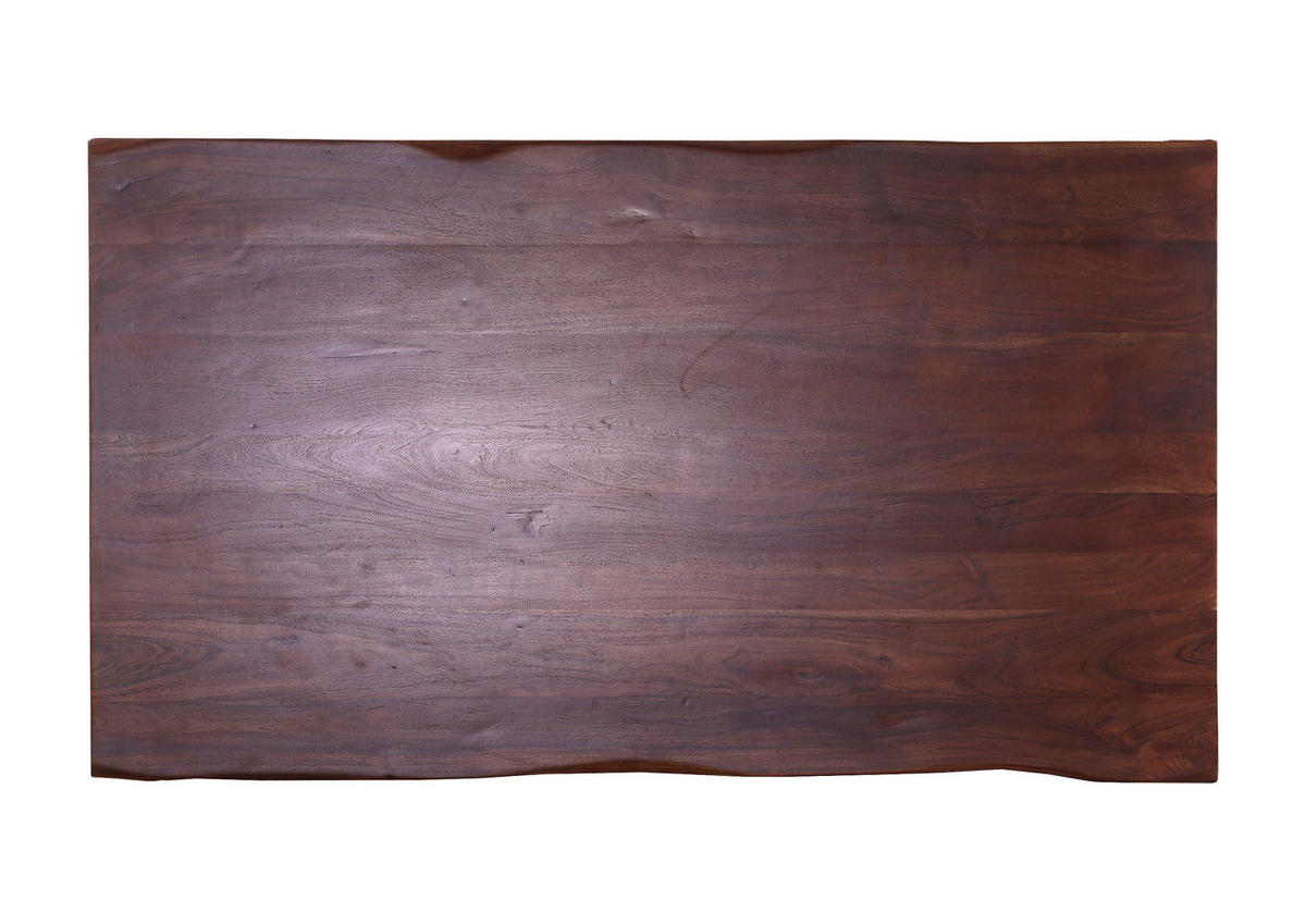 ESSTISCH      - Schwarz/Braun, KONVENTIONELL, Holz/Metall (160/90/76cm) - Milino