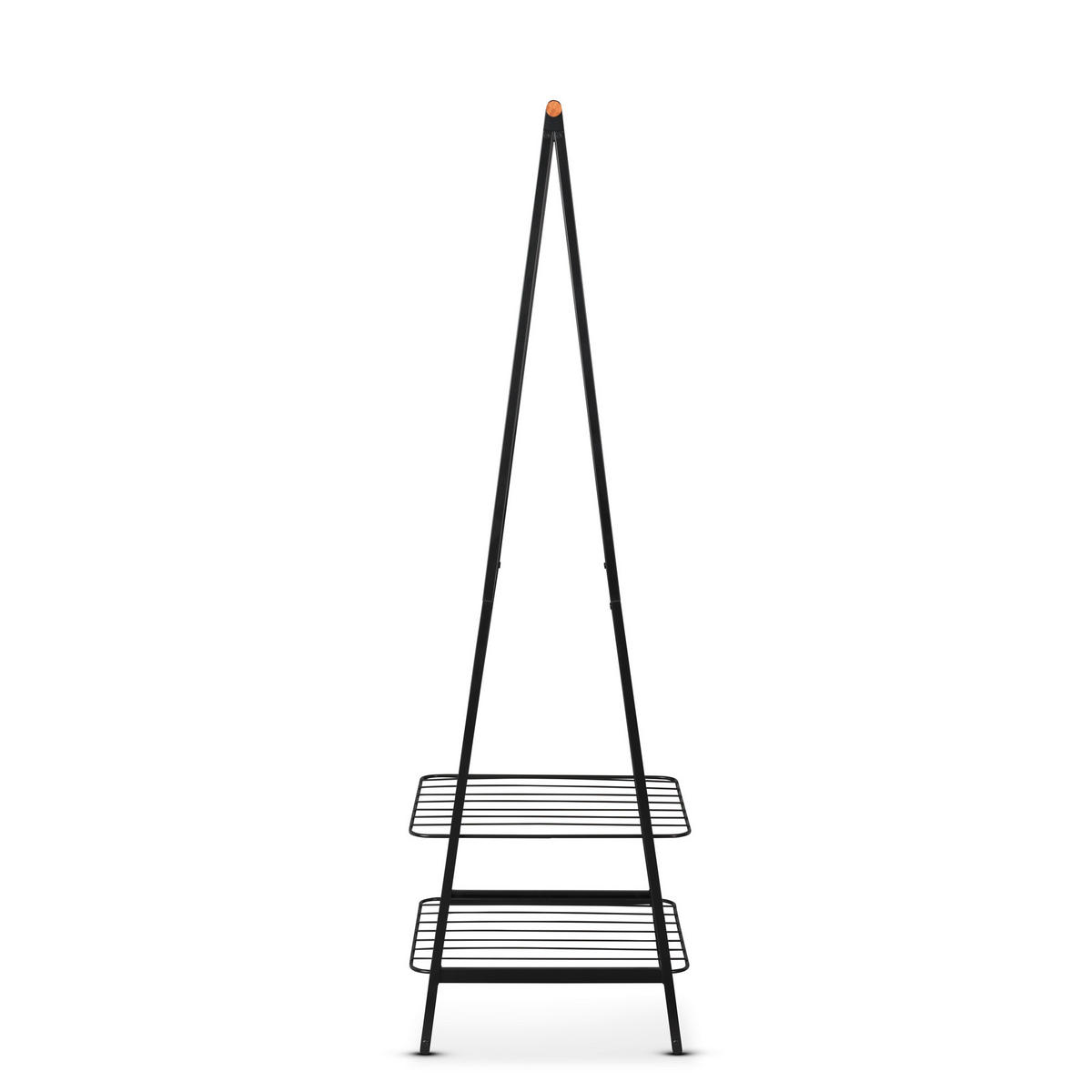 KLEIDERSTÄNDER in Schwarz 60,6/190/57 cm   - Schwarz, Basics, Metall (60,6/190/57cm) - Brabantia