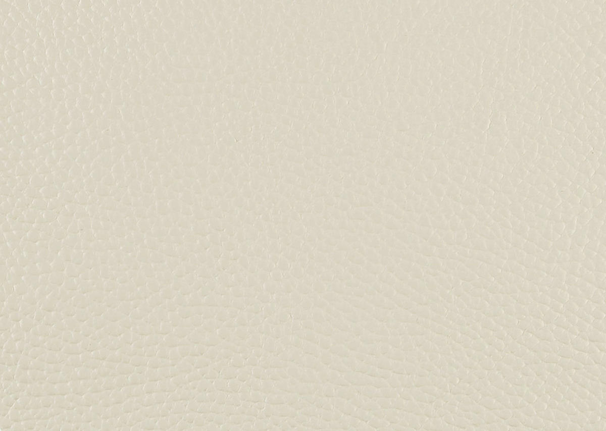 3-SITZER-SOFA  in Echtleder Creme   - Creme/Schwarz, Design, Leder/Metall (207/107/98cm) - Belluti