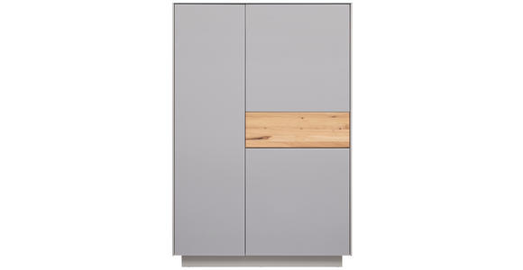 HIGHBOARD Taupe, Eichefarben 101/150/42 cm - Taupe/Eichefarben, Design, Glas/Holz (101/150/42cm) - Novel