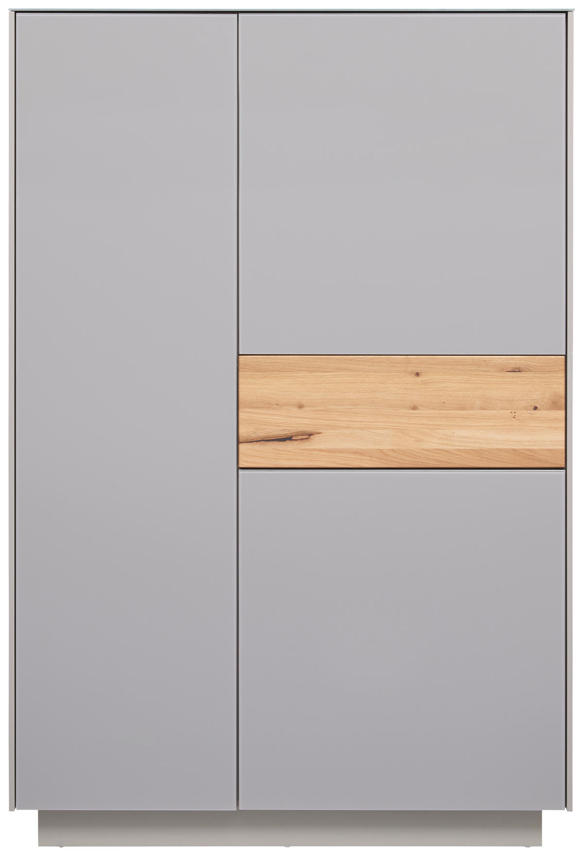 HIGHBOARD  in 101/150/42 cm  - Taupe/Eichefarben, Design, Glas/Holz (101/150/42cm) - Novel