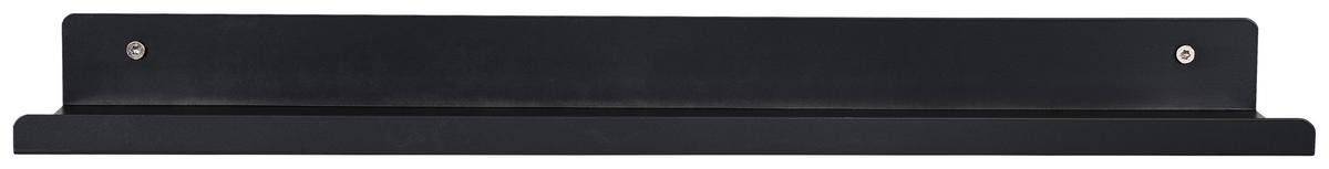 WANDREGAL Schwarz  - Schwarz, Basics, Metall (50/4/10cm) - Xora