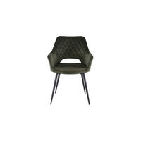 STOLICA SA RUKONASLONOM  zelena, crna       - zelena/crna, Konvencionalno, drvo/metal (56/56/80,5cm) - Carryhome