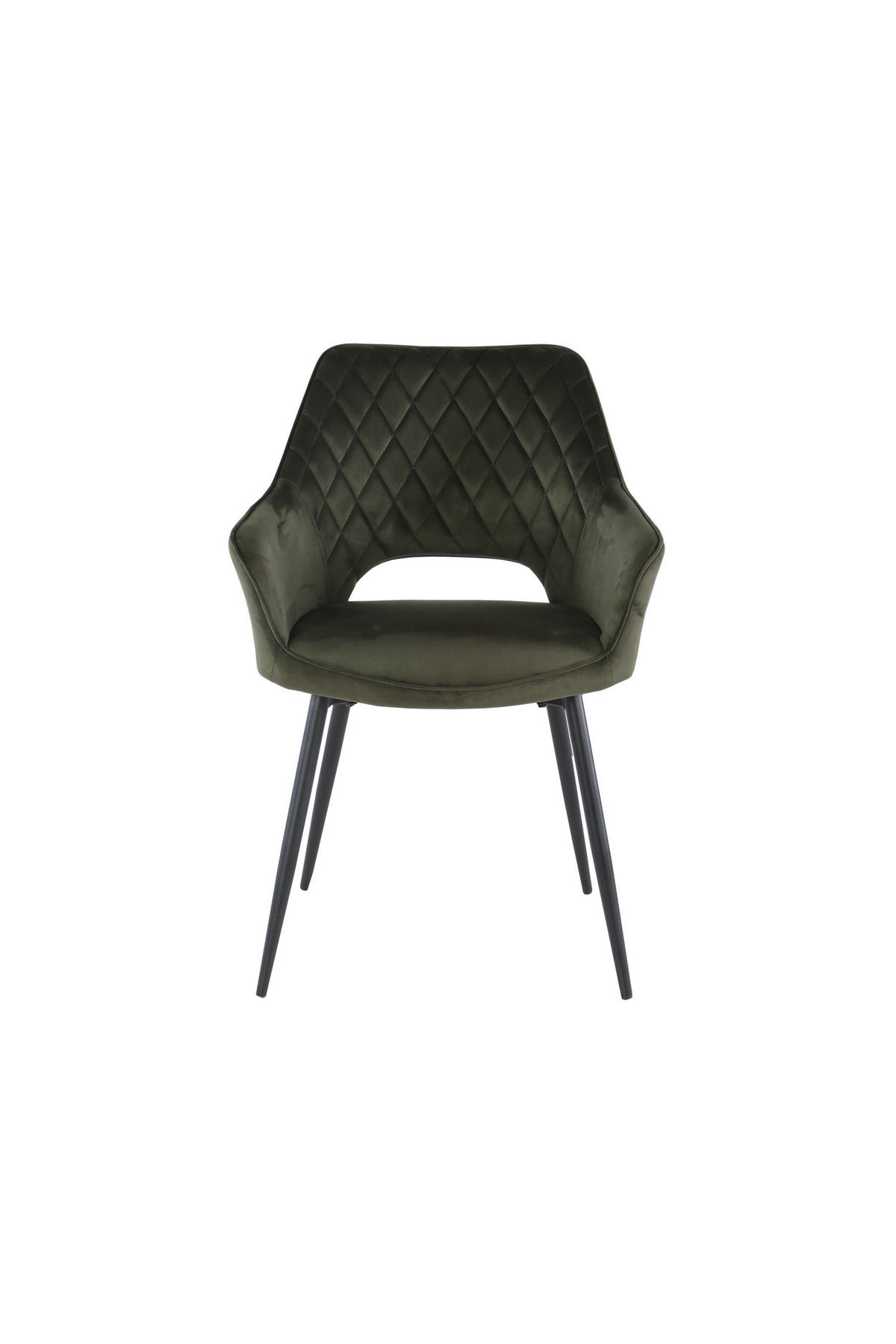 STOLICA SA RUKONASLONOM  zelena, crna       - zelena/crna, Konvencionalno, drvo/metal (56/56/80,5cm) - Carryhome