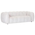 BIGSOFA in Chenille Creme  - Creme/Schwarz, KONVENTIONELL, Kunststoff/Textil (217/74/100cm) - Carryhome