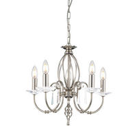 TAKKRONA 48/50 cm  - nickelfärgad, Klassisk, metall (48/50cm) - Elstead Lighting