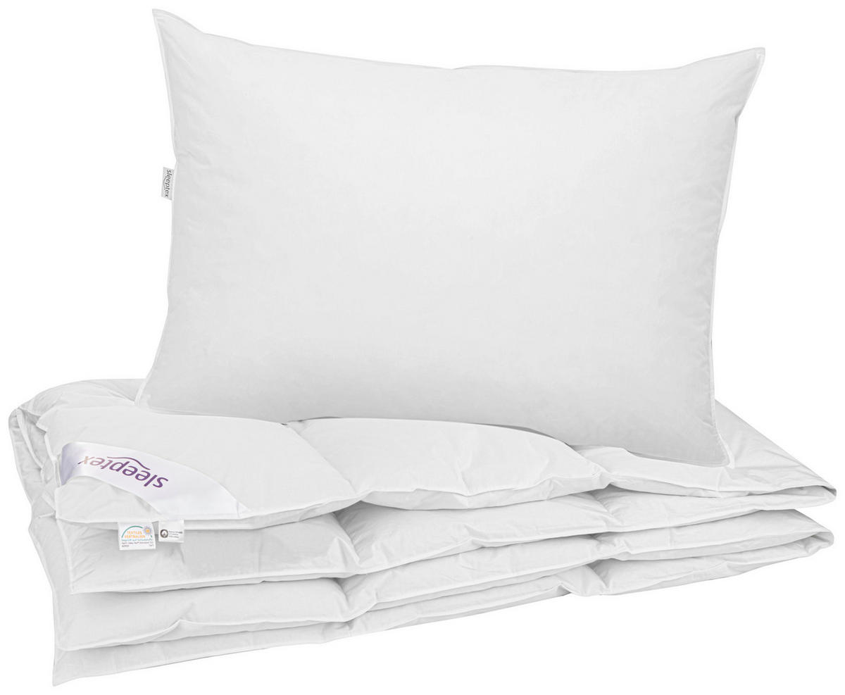 CELOROČNÍ PŘIKRÝVKA, 140/200 cm, peří, prachové peří - bílá, Basics, textil (140/200cm) - Sleeptex