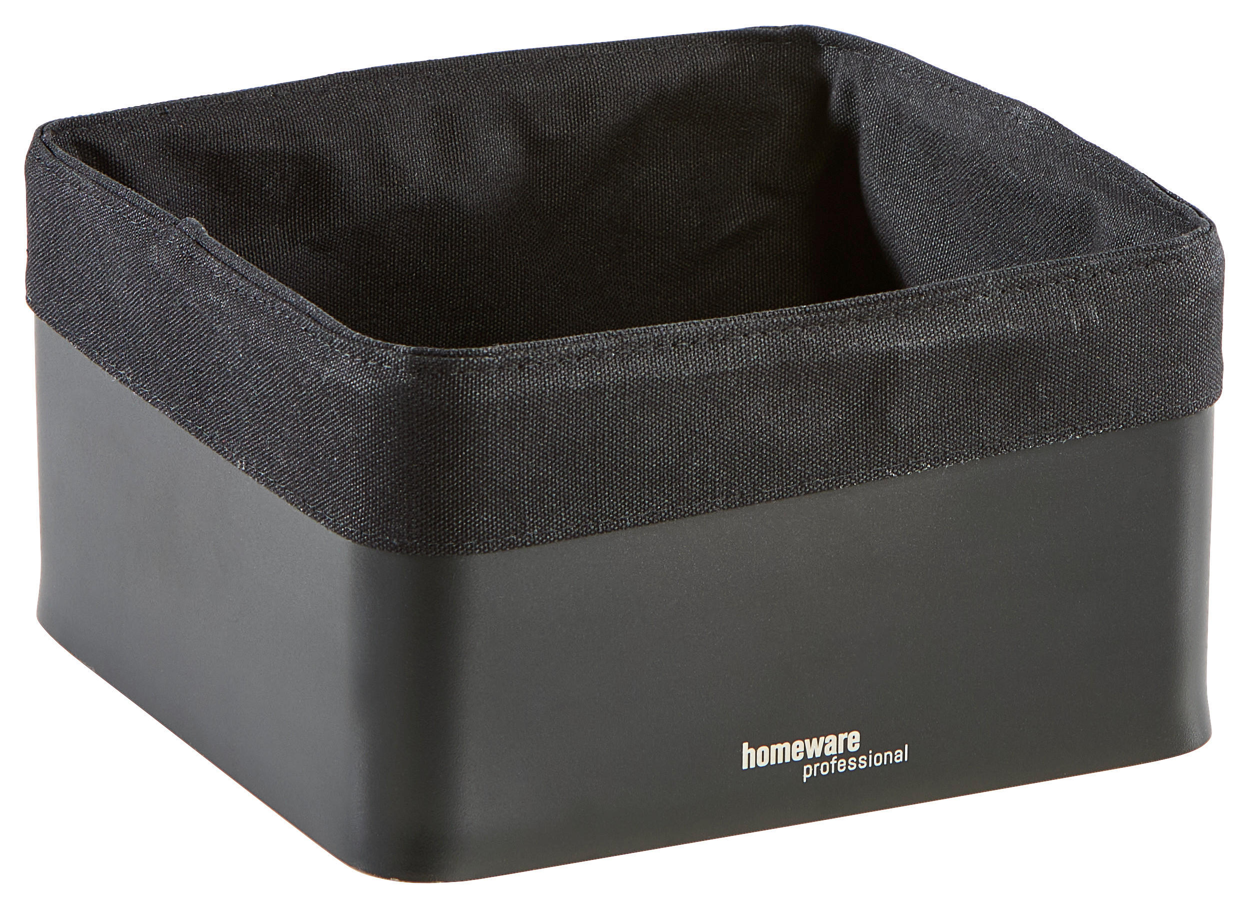 BROTKORB - Schwarz, Design, Textil/Metall (21,2/21,2/11,5cm) - Homeware Profession.