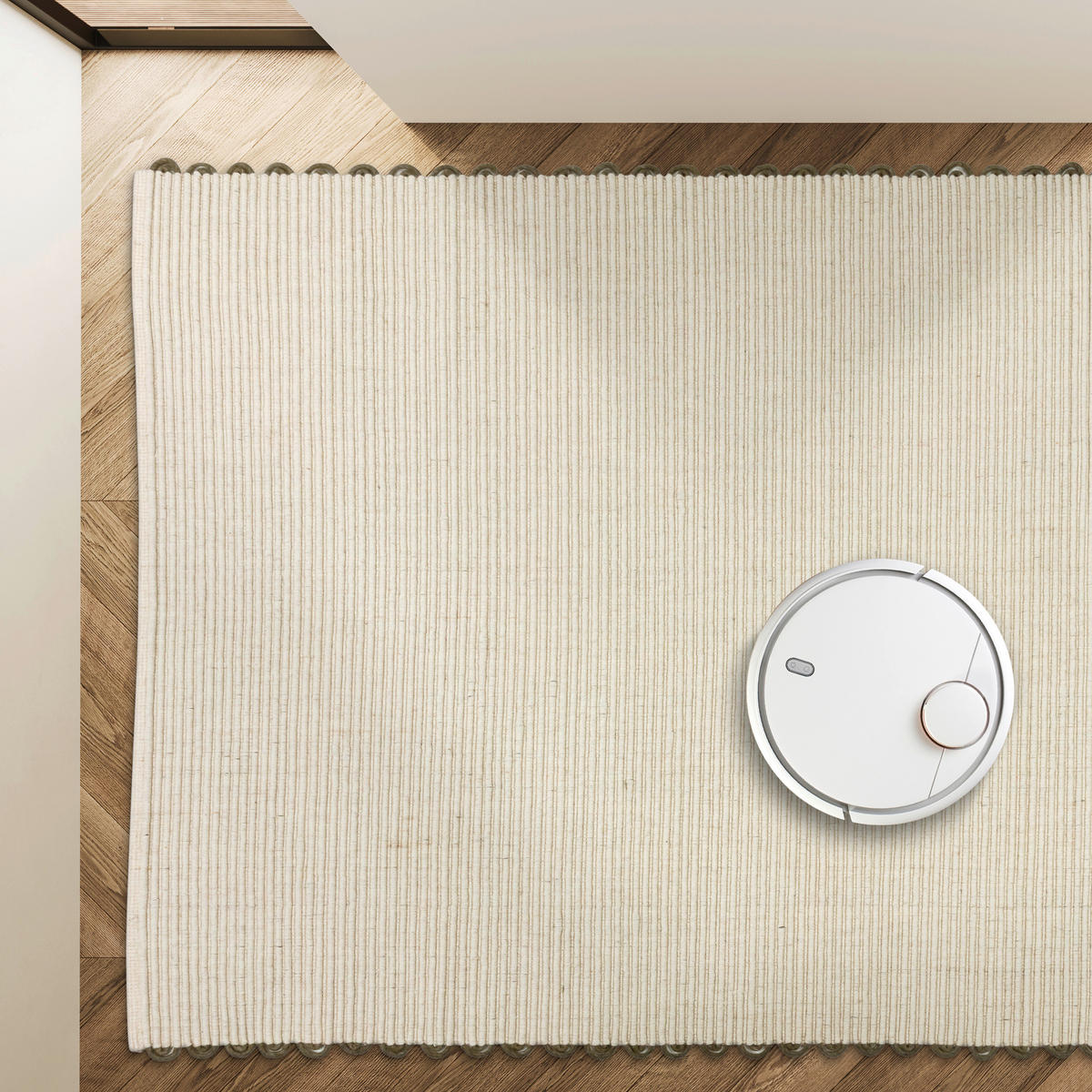 HANDWEBTEPPICH 160/230 cm Omira Creme rechteckig  - Creme, Basics, Textil (160/230cm) - Schöner Wohnen