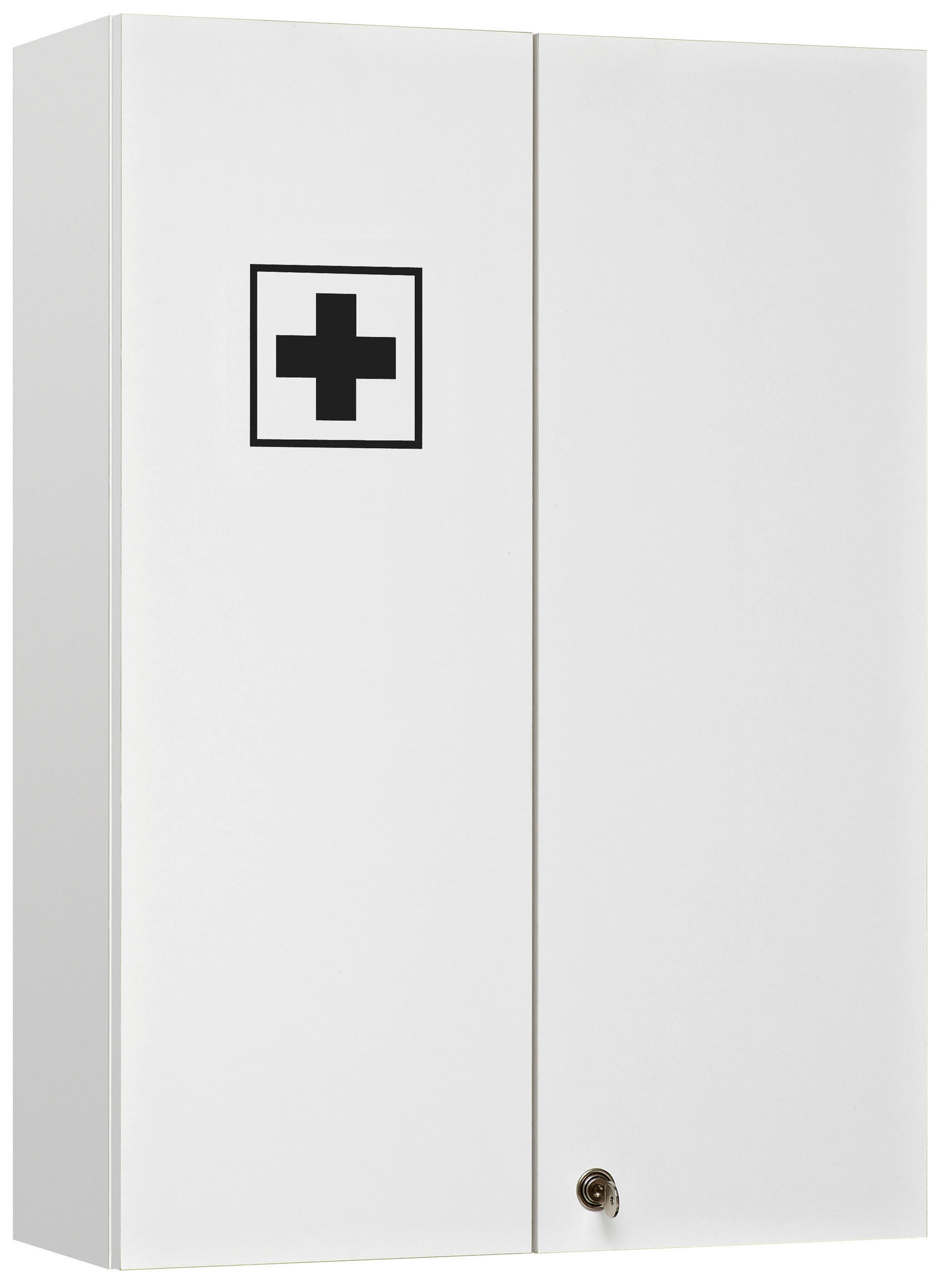 ORMARIĆ MEDICINSKI - bijela, Konvencionalno, staklo/drvni materijal (50/70/20cm) - Xora