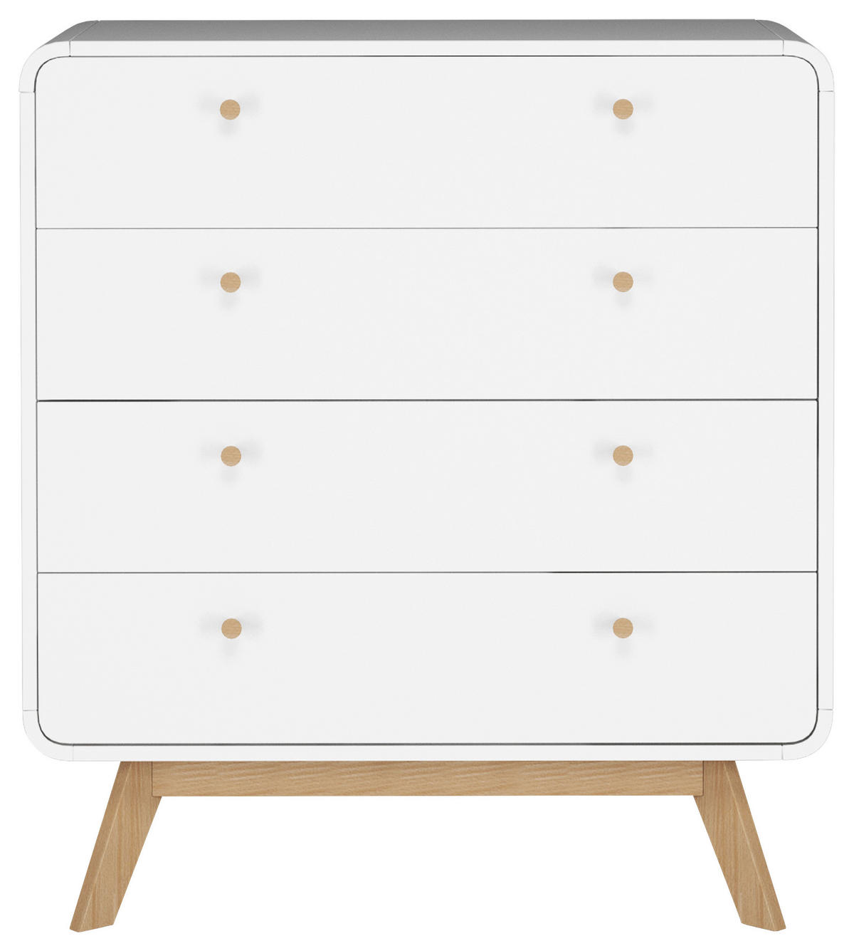 KOMMODE  in 80/88/39 cm  - Eichefarben/Weiß, Design, Holzwerkstoff (80/88/39cm) - MID.YOU