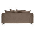 2,5-SITZER  in Chenille Taupe  - Taupe/Schwarz, KONVENTIONELL, Textil/Metall (200/84/99cm) - Carryhome