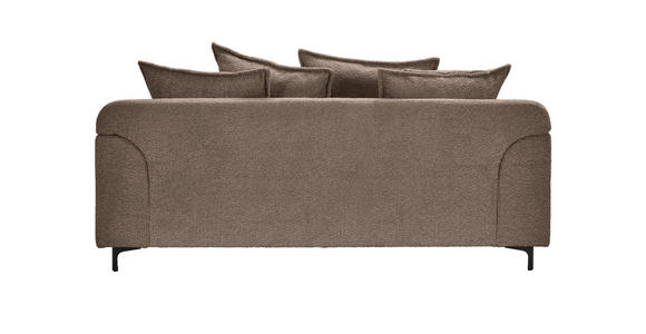 2,5-SITZER  in Chenille Taupe  - Taupe/Schwarz, KONVENTIONELL, Textil/Metall (200/84/99cm) - Carryhome