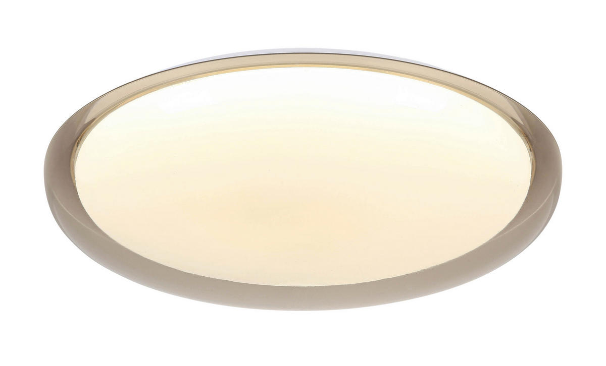 LED MENNYEZETI LÁMPA - áttetsző/fehér, Trend, műanyag/fém (50/9cm) - Novel