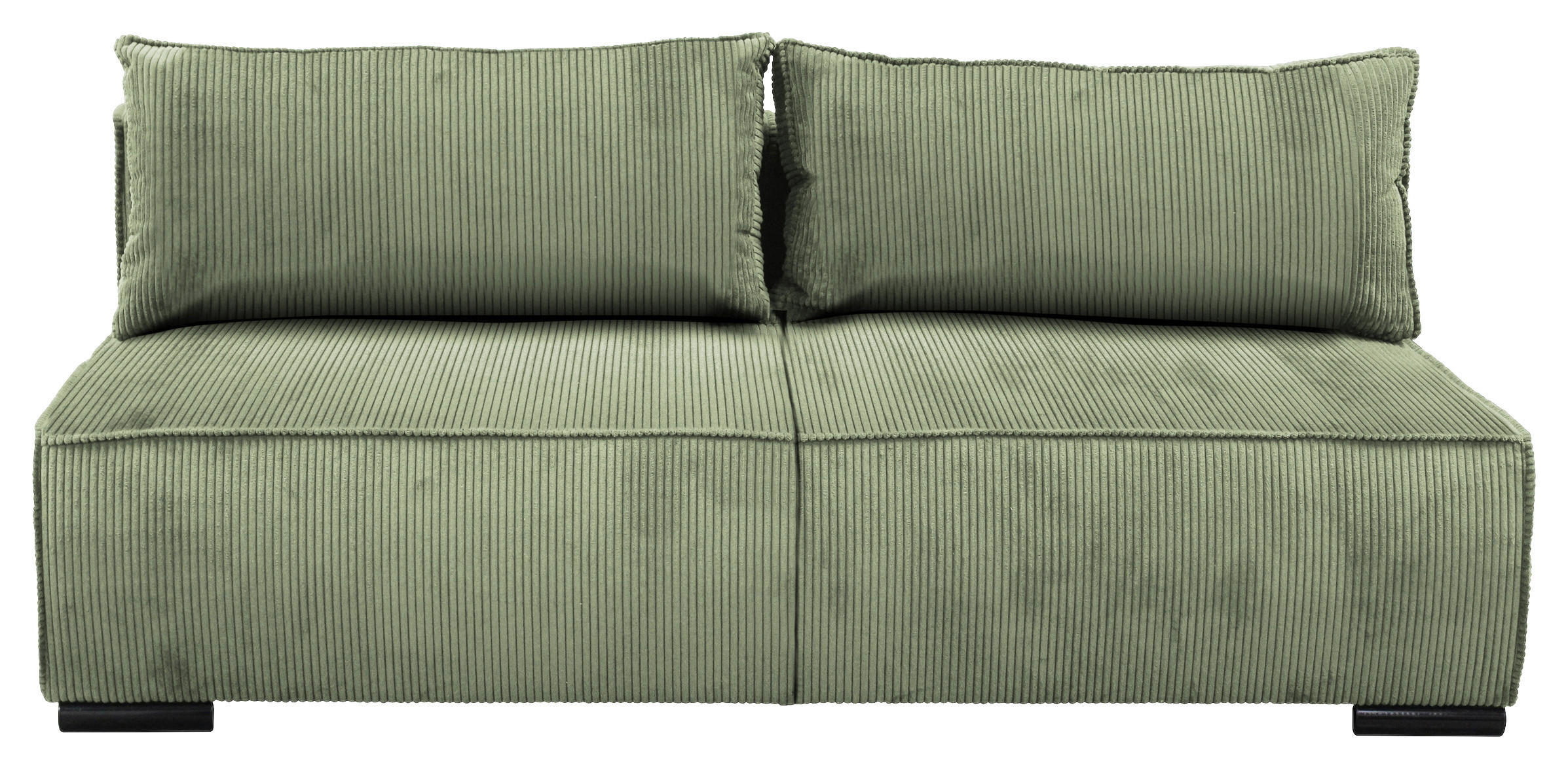 SCHLAFSOFA in Struktur Mintgrün  - Schwarz/Mintgrün, Design, Kunststoff/Textil (202/90/99cm) - MID.YOU