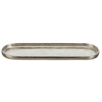 DEKOSCHALE - Silberfarben, Basics, Metall (37/2,5/11,5cm) - Ambia Home