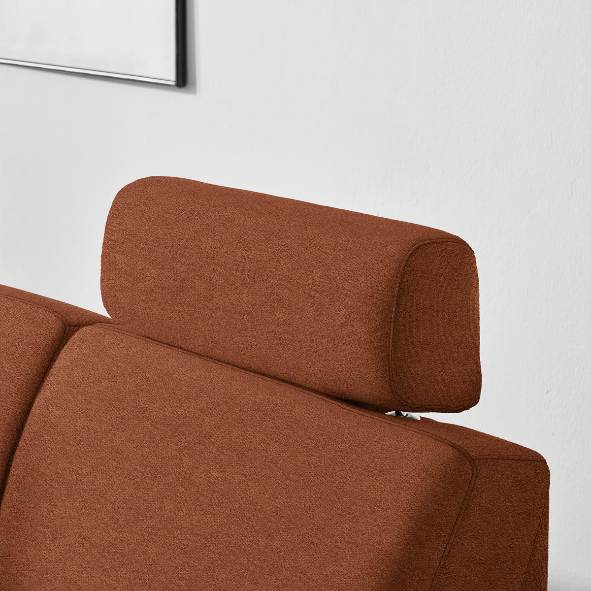 ECKSOFA in Webstoff Orange  - Schwarz/Orange, Konventionell, Kunststoff/Textil (165/224cm) - Xora