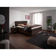 BOXSPRINGBETT 200/220 cm  in Dunkelbraun  - Dunkelbraun/Schwarz, KONVENTIONELL, Textil/Metall (200/220cm) - Esposa