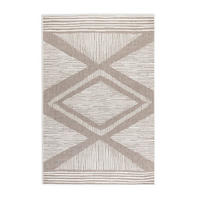 OUTDOORTEPPICH 120/170 cm Gemini Weiß, Cappuccino  - Weiß/Cappuccino, Design, Kunststoff (120/170cm)