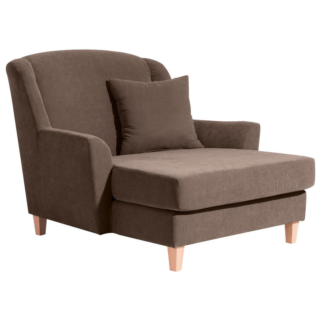 Big Sessel mit Armlehnen Judith Velours Sahara