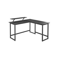 ECKSCHREIBTISCH 140/130/92,2 cm Schwarz  - Schwarz, Basics, Holzwerkstoff/Metall (140/130/92,2cm) - Boxxx