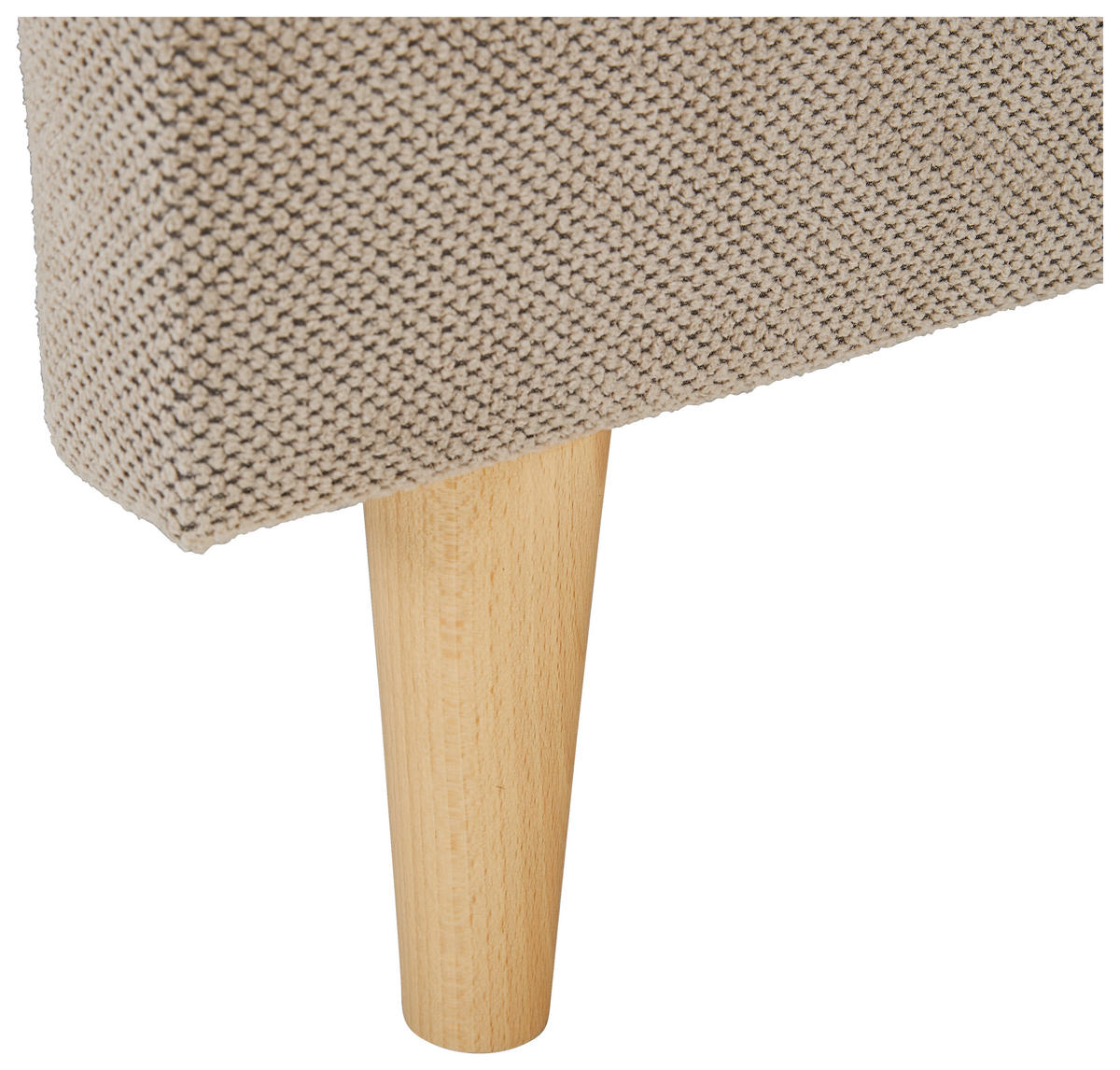 ECKSOFA in Webstoff Beige  - Beige/Naturfarben, Konventionell, Holz/Textil (250/145cm) - MID.YOU