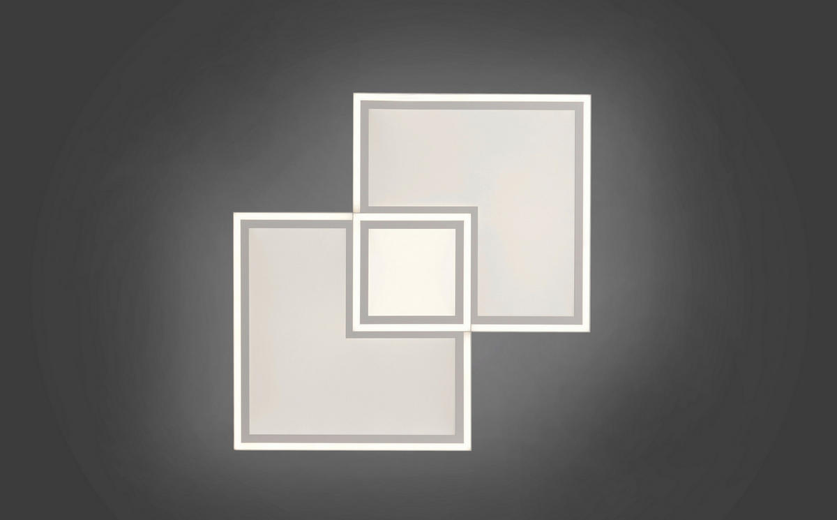 LED-DECKENLEUCHTE 51 W    67/67/5 cm  - Weiss, Trend, Kunststoff/Metall (67/67/5cm) - Novel