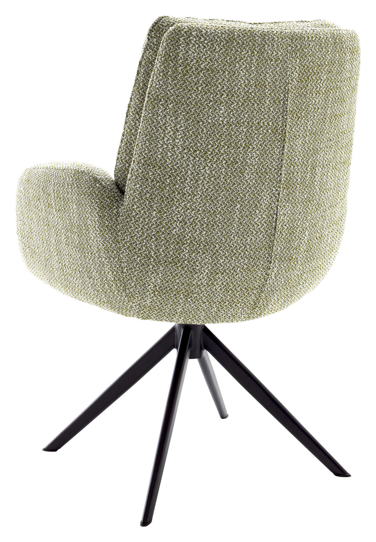 ARMLEHNSTUHL  in Stahl Webstoff  - Schwarz/Olivgrün, Design, Textil/Metall (66/95/74cm) - Novel