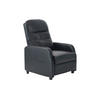 FERNSEHSESSEL in Lederlook Schwarz  - Schwarz, KONVENTIONELL, Textil/Metall (74/104/91cm) - MID.YOU