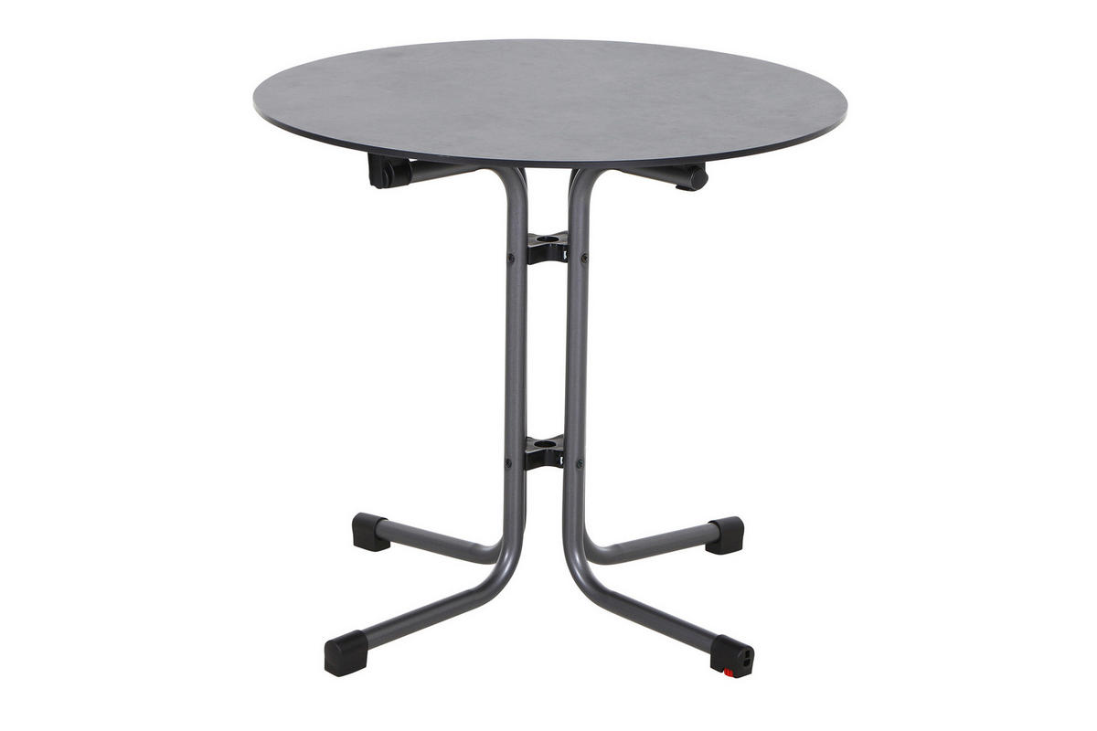 GARTENKLAPPTISCH  - Anthrazit, KONVENTIONELL, Holzwerkstoff/Kunststoff (80/71cm) - Siena Garden