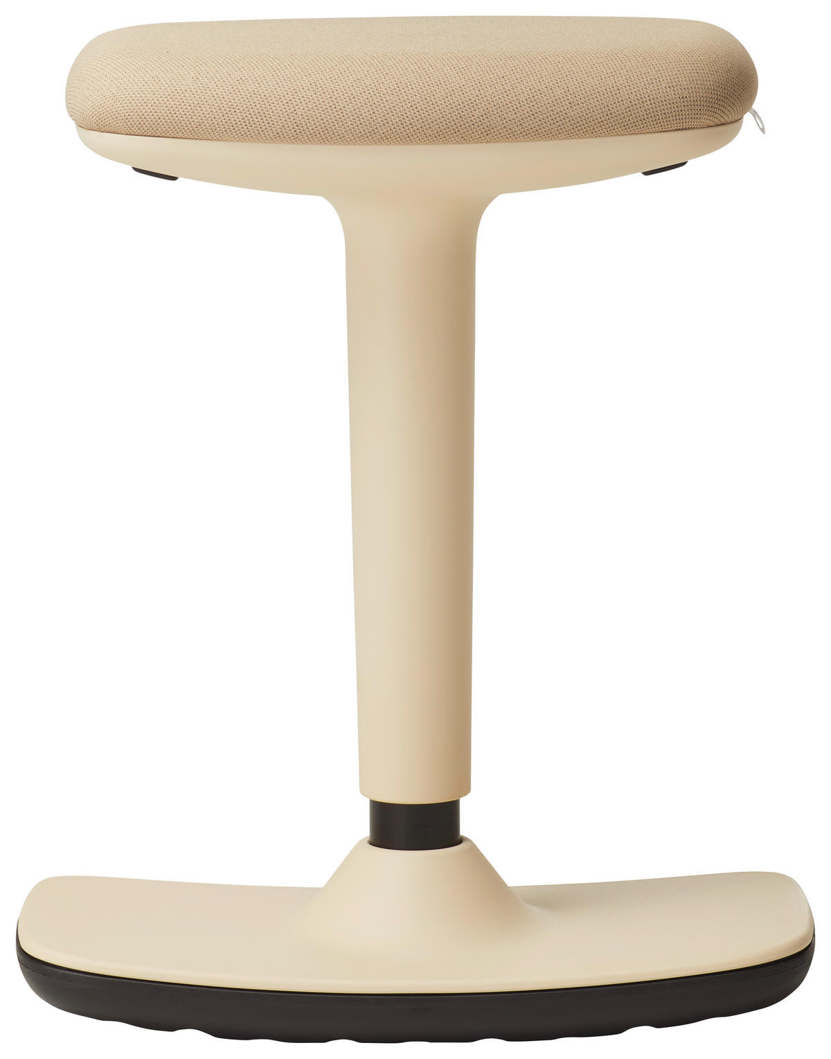 BÜROHOCKER Sandfarben, Schwarz  - Sandfarben/Schwarz, Basics, Kunststoff/Textil (44/25/50-75cm) - Dauphin