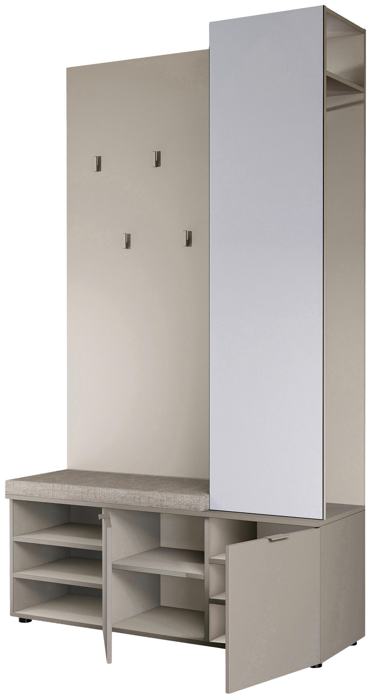GARDEROBE  in 120/201/38 cm  - Taupe/Kaschmir, Design, Holzwerkstoff (120/201/38cm) - Livetastic